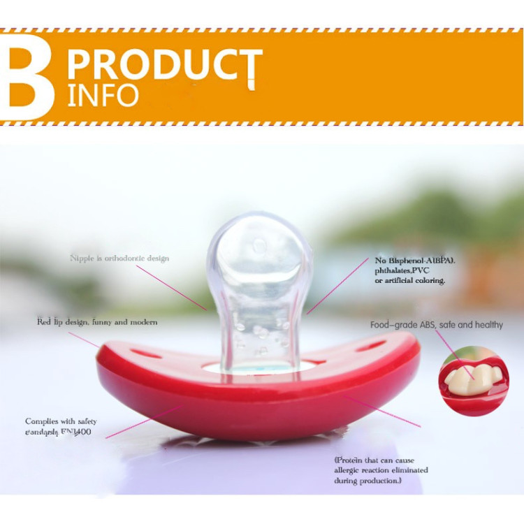 Lips Baby Pacifier Orthodontic