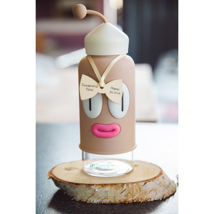 Γυάλινο Μπουκάλι νερού cute eyes