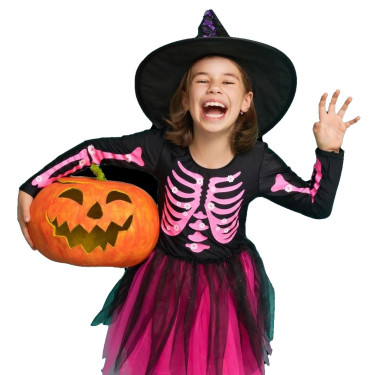 Παιδική στολή Skeleton Μαύρο