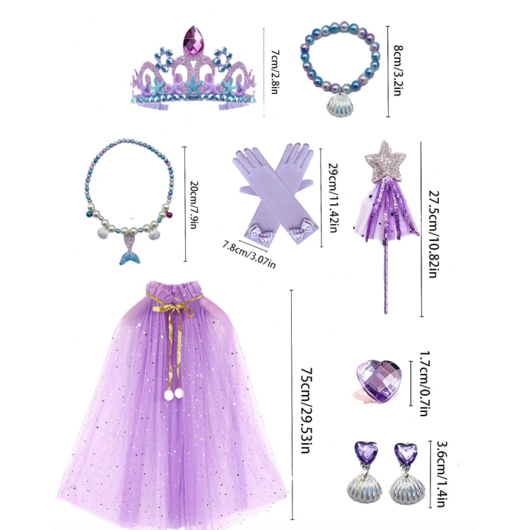 Mermaid Princess Cape set