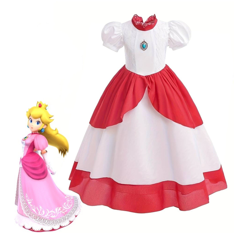 Παιδική στολή Πριγκίπισσα Rainbow  -  Λευκό