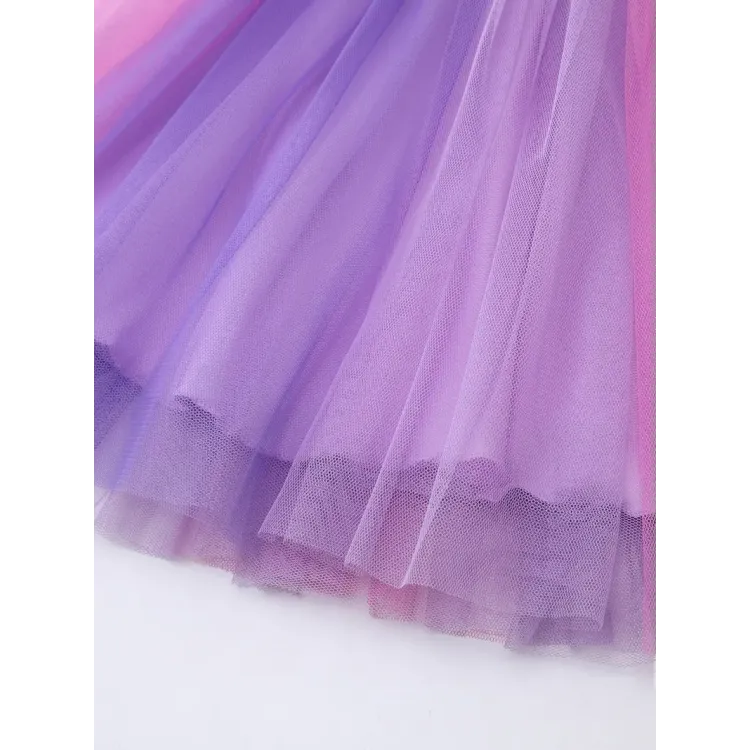 Καθημερινό Παιδικό Φορεματάκι unicorn - Μωβ