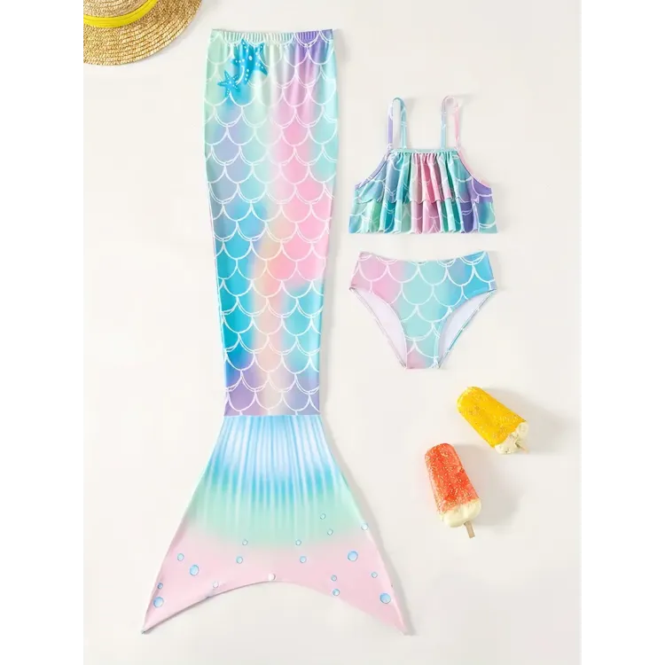 Παιδικό μαγιό γοργόνα  3 κομμάτια