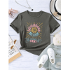 Girls t-shirt Sun Letter Graphic Tee