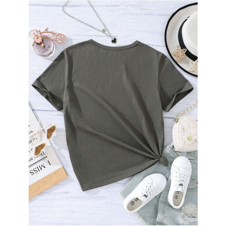 Girls t-shirt Sun Letter Graphic Tee