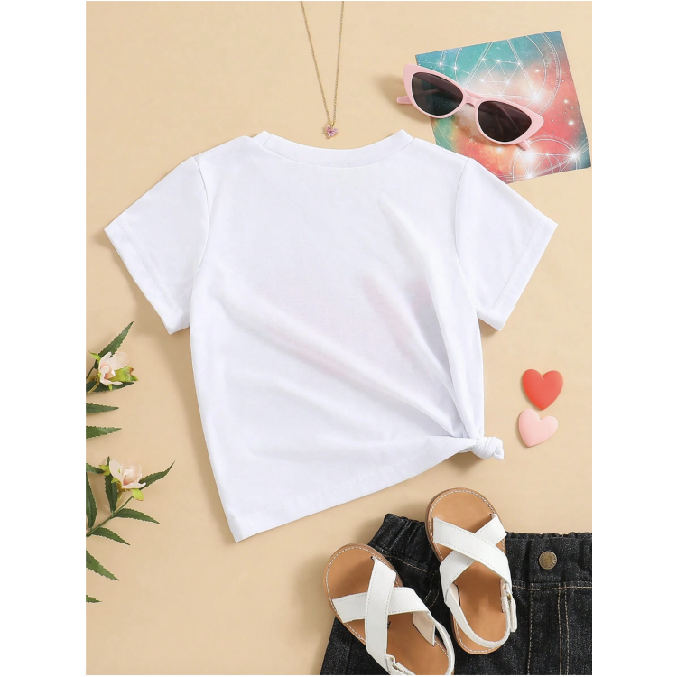 Φανέλα Κοντομάνικη Ροζ πεταλούδα