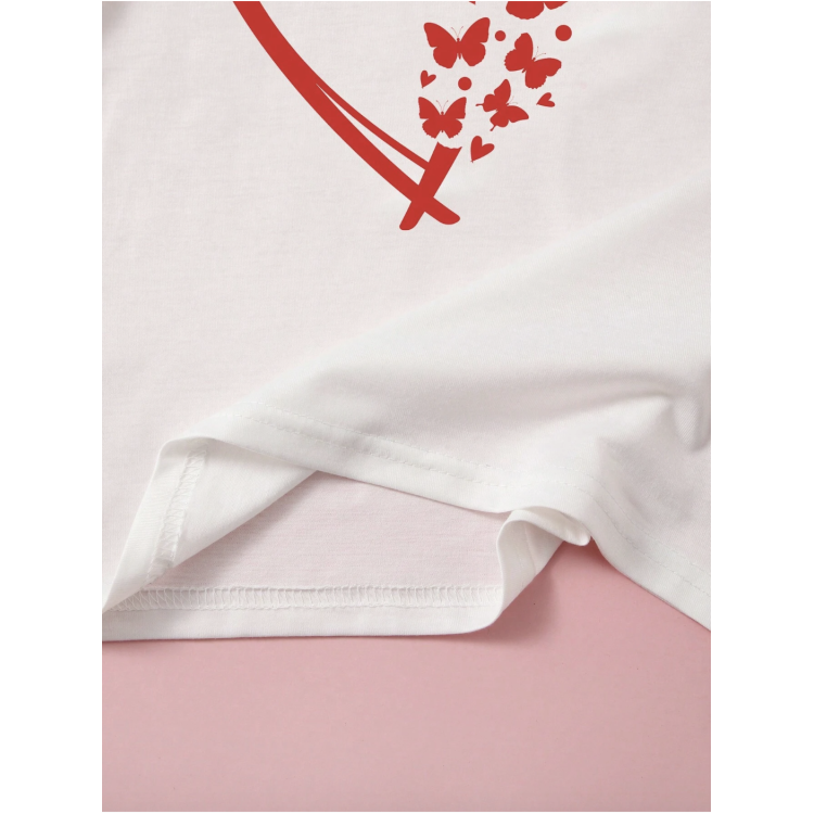 Φανέλα Κοντομάνικη Λευκή Καρδιά