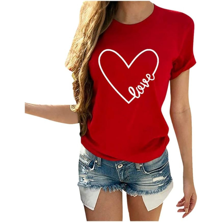 Φανέλα Κοντομάνικη Κόκκινη Love