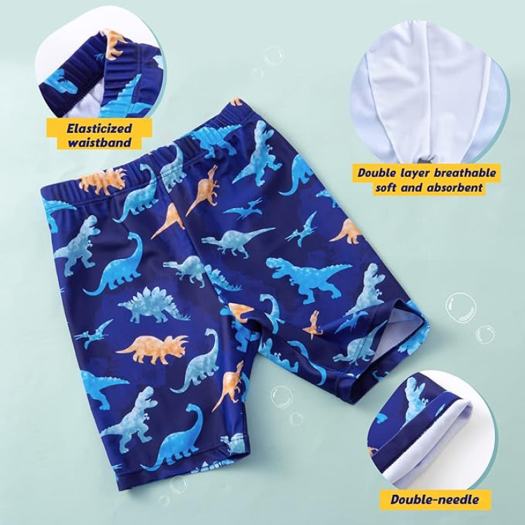 Παιδικό μαγιό με καπελάκι δεινόσαυρος