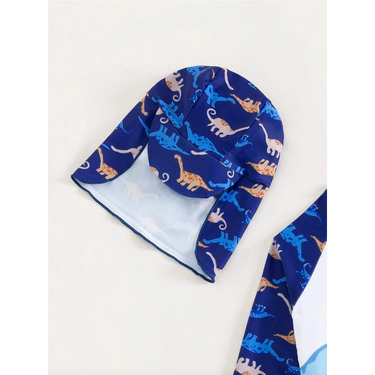 Παιδικό μαγιό με καπελάκι δεινόσαυρος