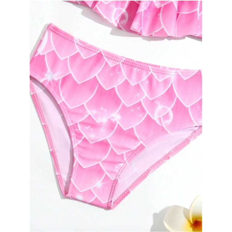 3 Pieces -Pink Swimsuit Mermaid