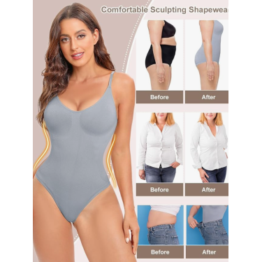 Ολόσωμος κορσές σύσφιξης - γκρι Ολόσωμος κορσές σύσφιξης - γκρι