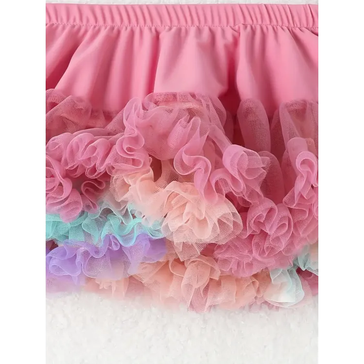 Φούστα Παιδική tutu -  Multicolor Ροζ