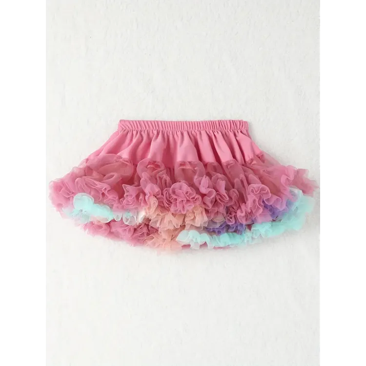 Φούστα Παιδική tutu -  Multicolor Ροζ