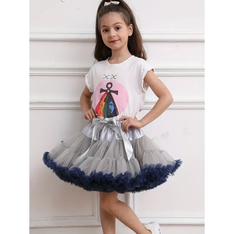 Φούστα Παιδική tutu - Γκρι Μπλε