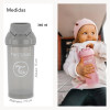 Twistshake Κύπελλο με καλαμάκι 360ml 6+m Γκρι