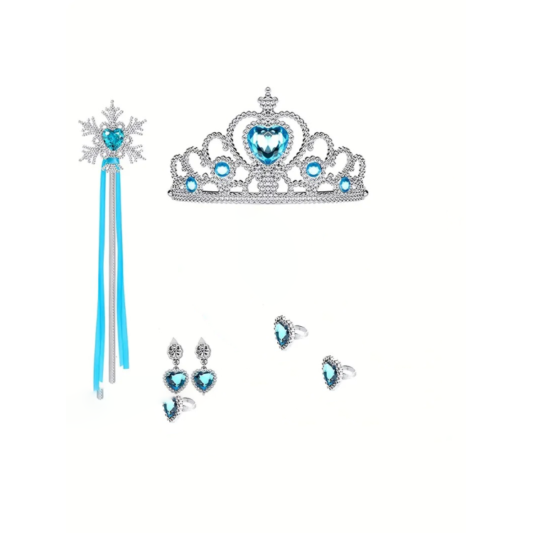 Σετ Πριγκίπισσα του παραμυθιού Στολή για παιδιά -  Γαλάζια