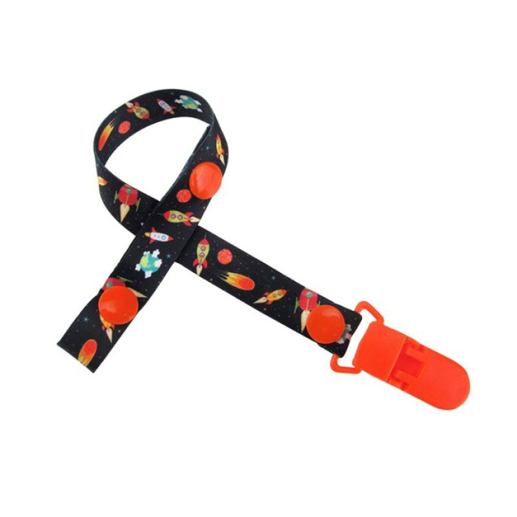 Σετ απο 3 λουράκια για πιπίλες Λευκό - Μαύρο