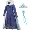 Σετ Πριγκίπισσα του πάγου Παιδική στολή Μπλε