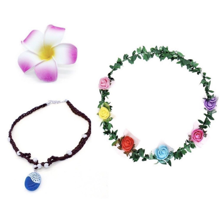 Πριγκίπισσα της θάλασσας Παιδική Στολή Μοαννα σετ με αξεσουάρ