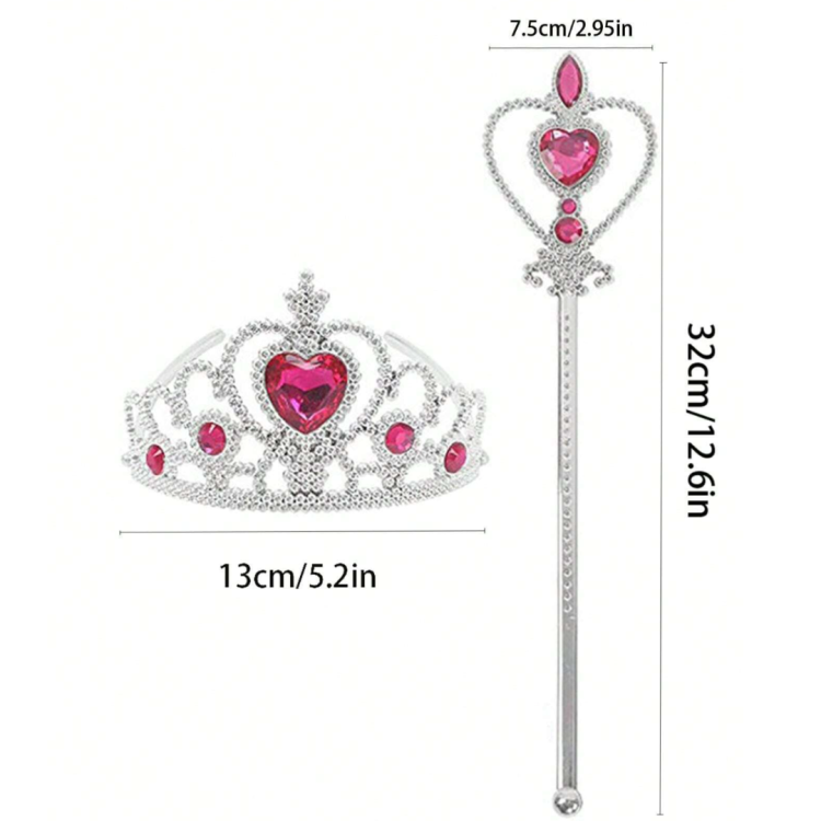 Σετ Στέμμα και μαγικό ραβδί - Μωβ