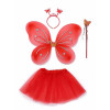 1 Set Fairy Costume for Girls - Red