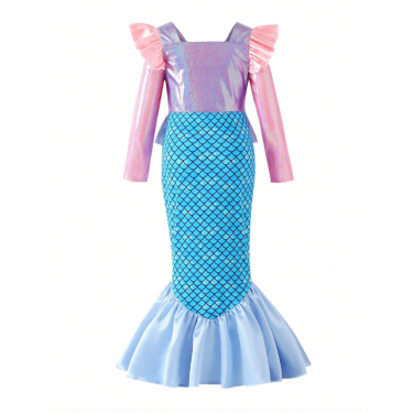 Πριγκίπισσα γοργόνα Παιδική στολή μπλε