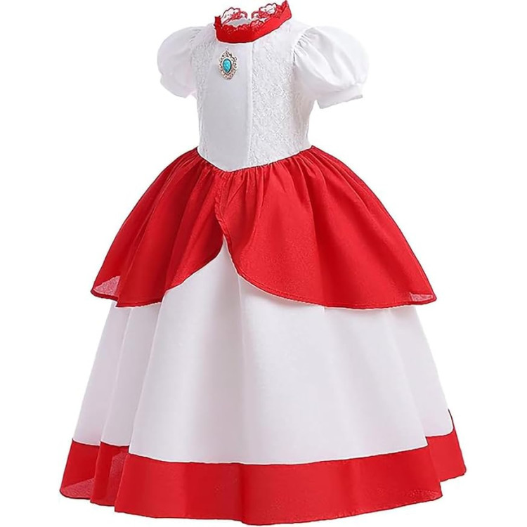 Παιδική στολή Πριγκίπισσα Rainbow  -  Λευκό