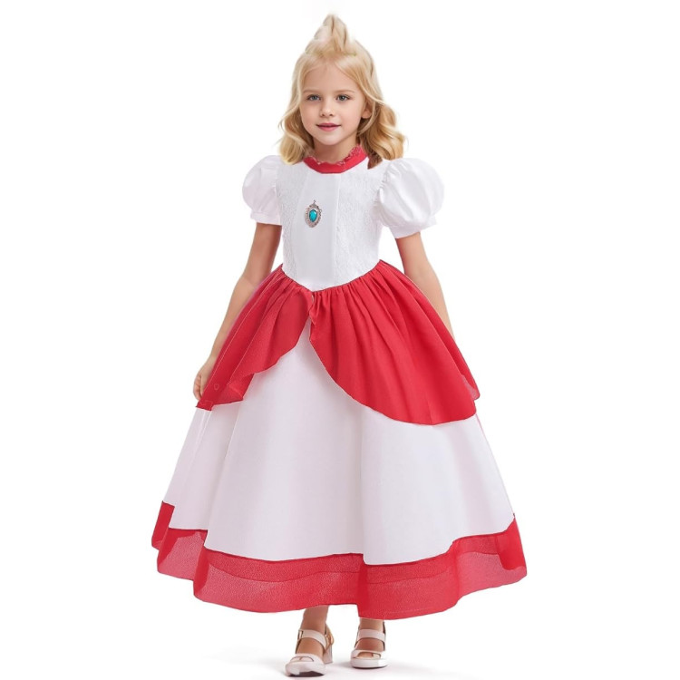 Παιδική στολή Πριγκίπισσα Rainbow  -  Λευκό