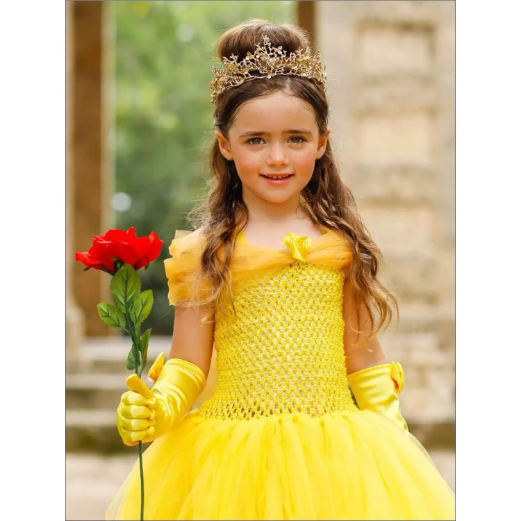 Γάντια για μικρές πριγκίπισσες - Κίτρινα