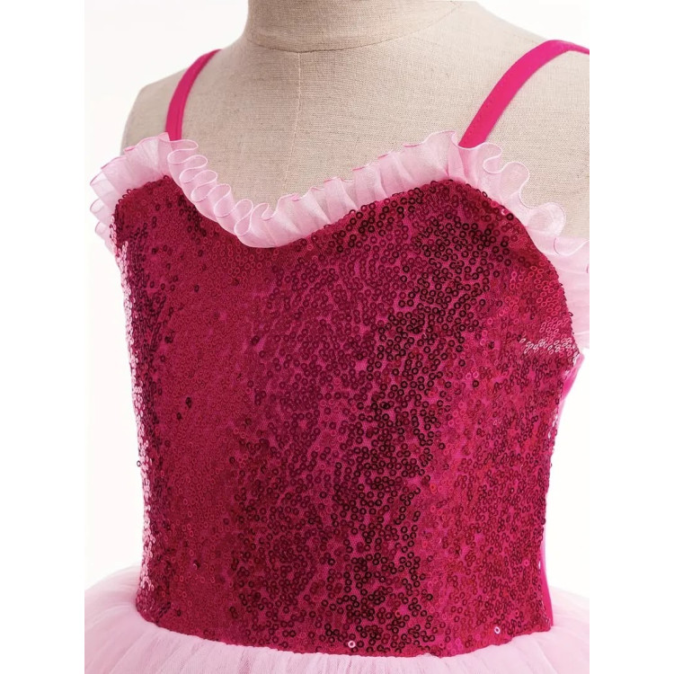 Πριγκιπικό φόρεμα για κορίτσια Ροζ