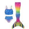 Blue - 3 Pieces -Swimsuit Mermaid
