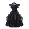 4pcs Costume like Wednesday Addams - Black