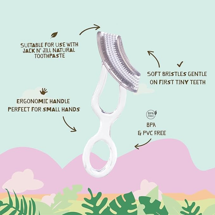 Jack N Jill Βρεφική Οδοντόβουρτσα Δαχτύλου Silicon Tooth and Gum Brush