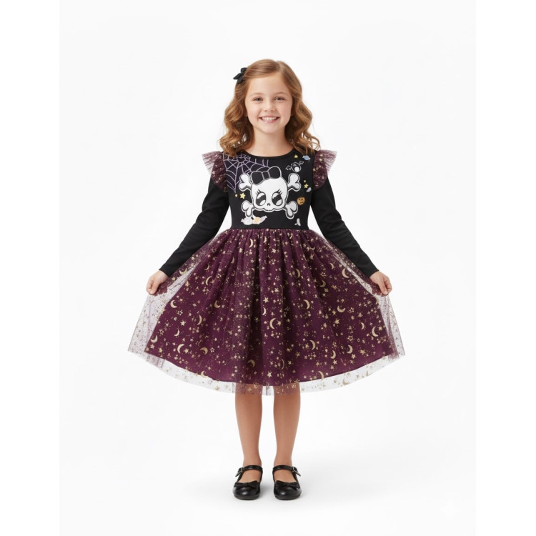 Παιδικό Φορεματάκι Gothic Halloween Party - Μαυρο