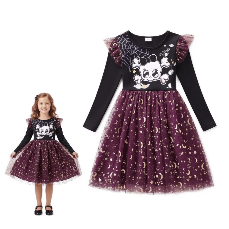 Παιδικό Φορεματάκι Gothic Halloween Party - Μαυρο