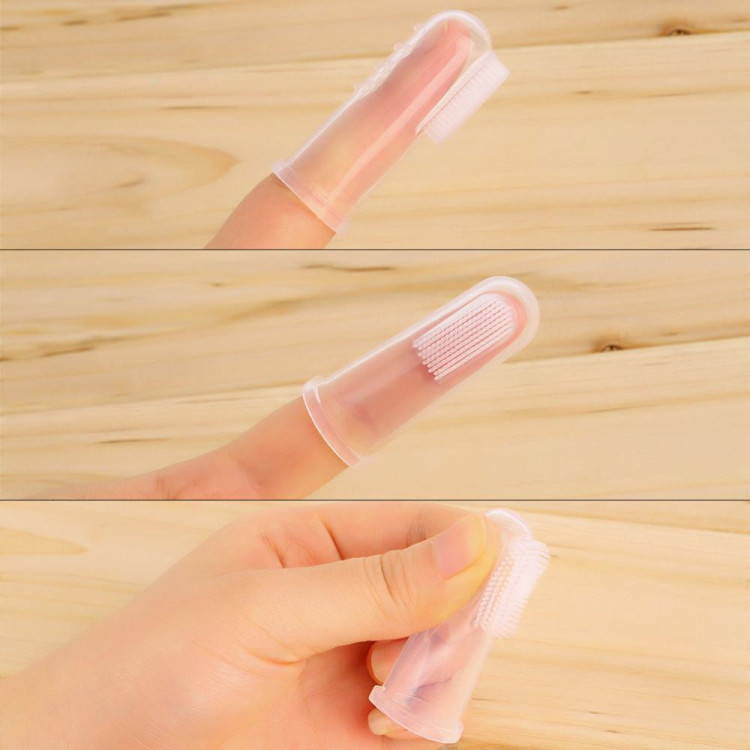 Silicone Finger Toothbrush in a box