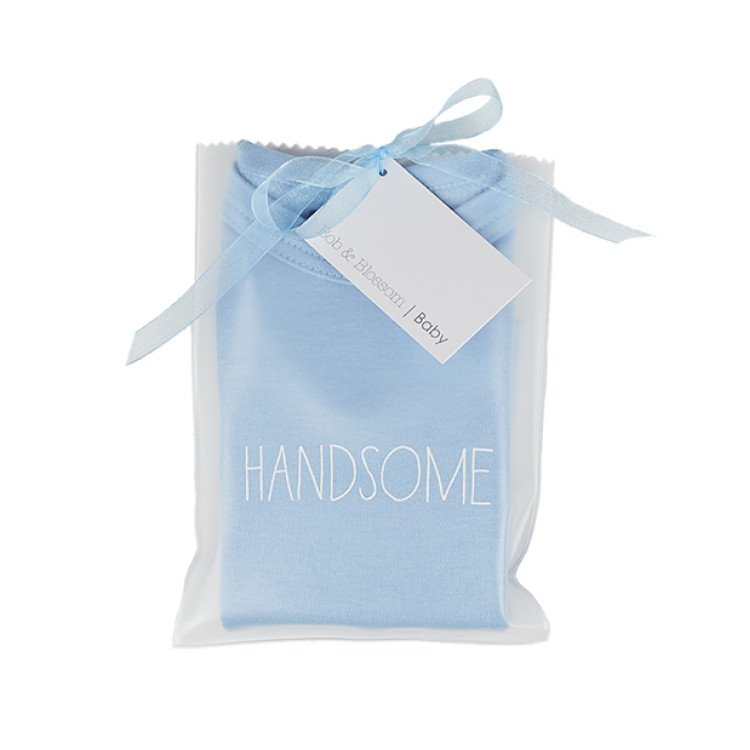 Μπλουζάκι μωρού Γαλάζιο Handsome βρεφικό Bob and Blossom