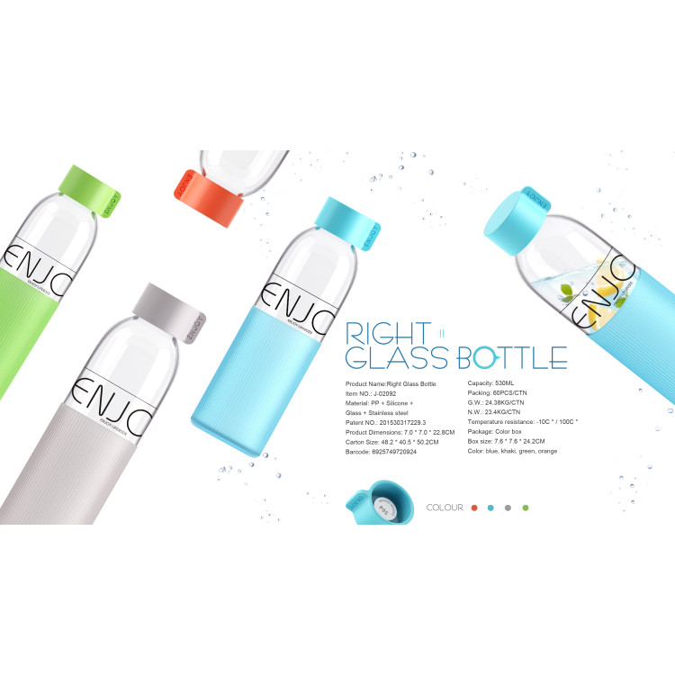 Γυάλινο Μπουκάλι Enjoy Life