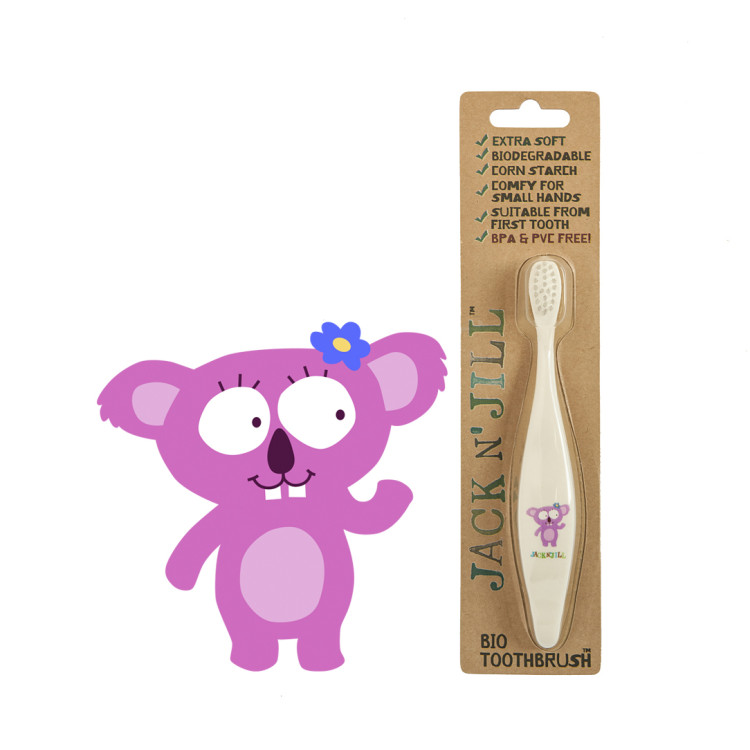 Jack N JillBio Toothbrush Compostable n Biodegradable Handle Koala