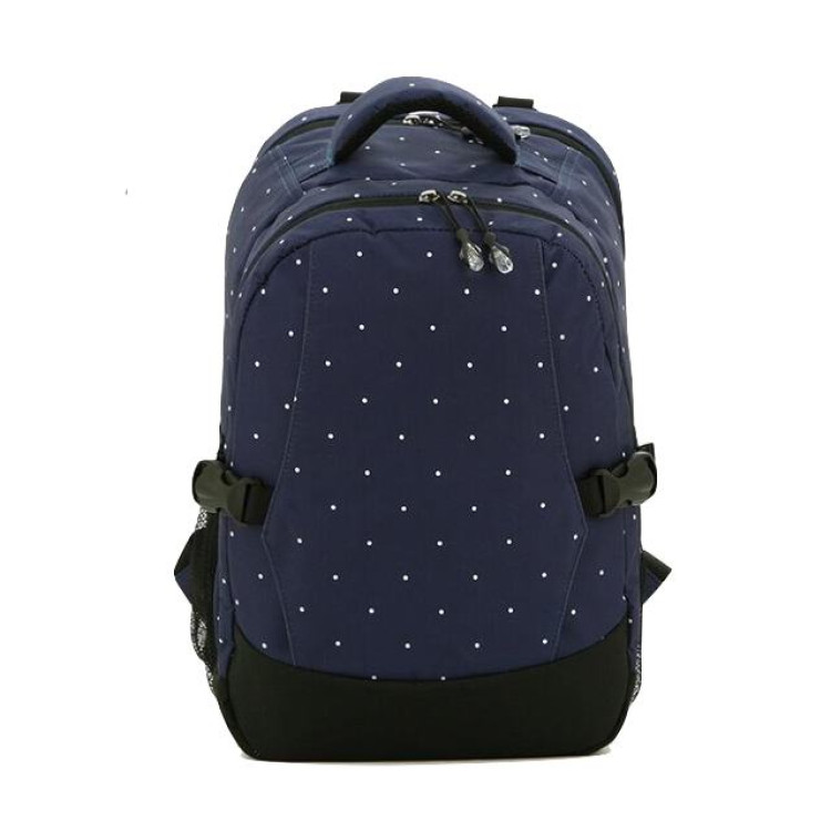 Baby travel Bag Blue with dots