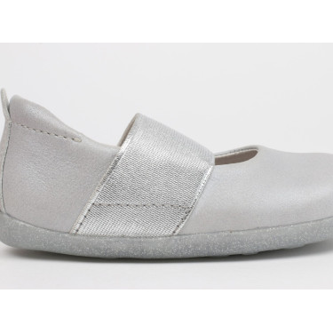 Παιδικά παπούτσια Bobux - Demi Silver Ballet Shoes