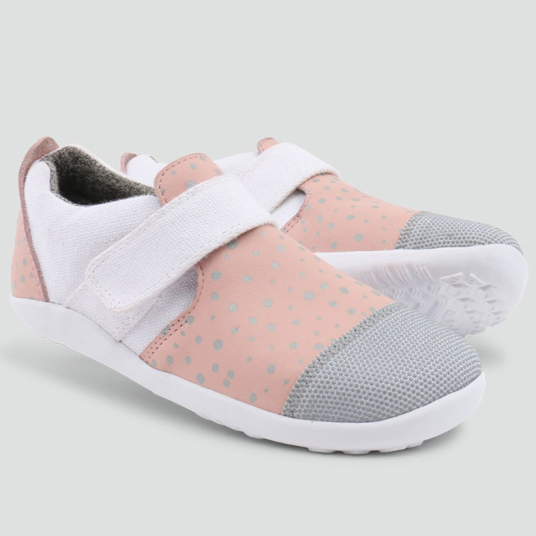 Bobux Shoes -  Aktiv Silver Dot Pink