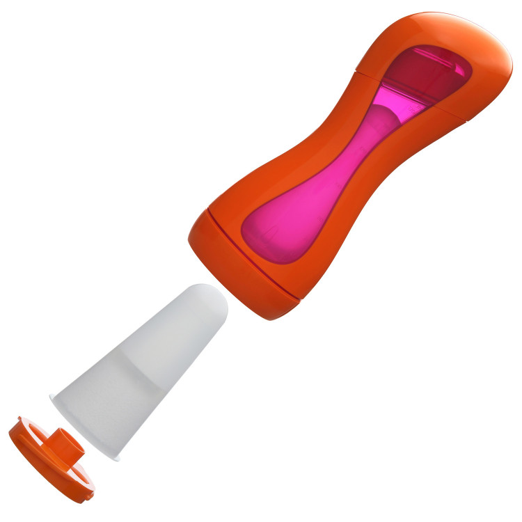 iiamo GO Μπιμπερό σιλικόνης Πορτοκαλί - Ροζ