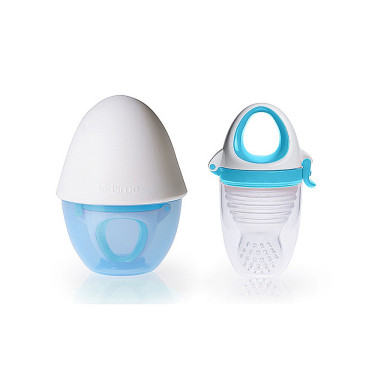 Kidsme - Πιπίλα φαγητού σιλικόνης Μπλε - Food Feeder Plus 6+ Kidsme - Πιπίλα φαγητού σιλικόνης Μπλε - Food Feeder Plus 6+