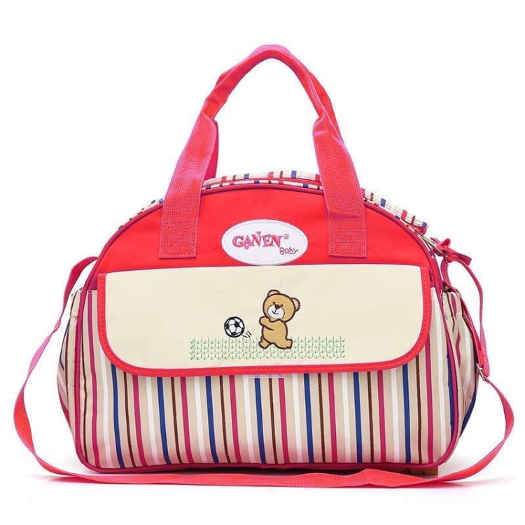 Τσάντα μωρού με αλλάχτρα Κόκκινη