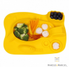 Marcus n Marcus  Βρεφικός Δίσκος Δραστηριοτήτων Φαγητού Σιλικόνης  Χρώμα Κίτρινο  1τμχ