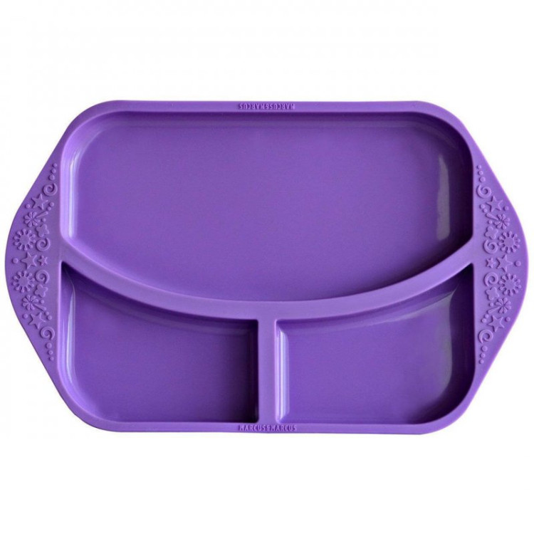 Marcus n Marcus Silicone Divided Plate Purple