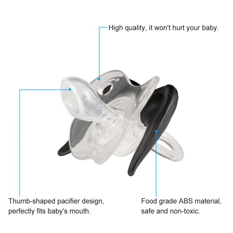 Mustache Baby Pacifier Orthodontic with strap