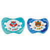 Set of 2 soothers Nip Unique - Blue 6+